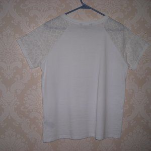 Ralph Lauren medium size white short sleeved blouse